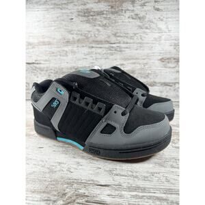 UNWORN Men's DVS Celsius Black/Gray/Turquoise SAMPLE Skate Shoes Sz 9